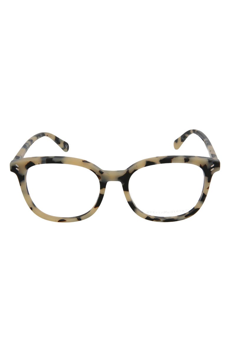 Stella McCartney 52mm Square Optical Frames, Main, color,