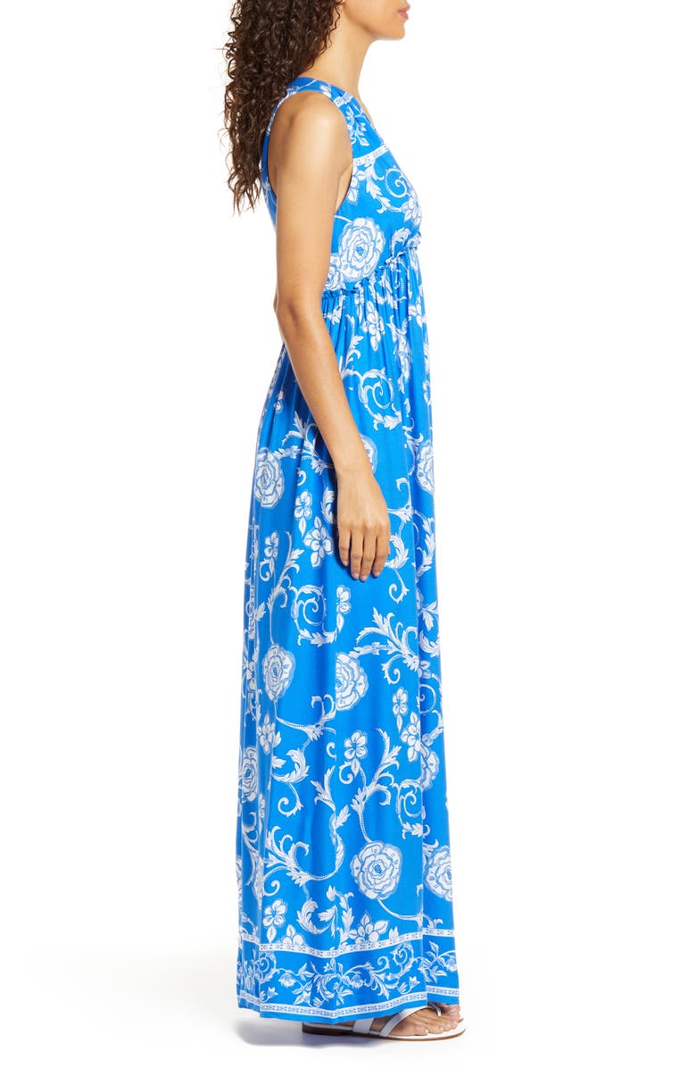 GIBSONLOOK x Hi Sugarplum! Amalfi Border Maxi Dress, Alternate, color,