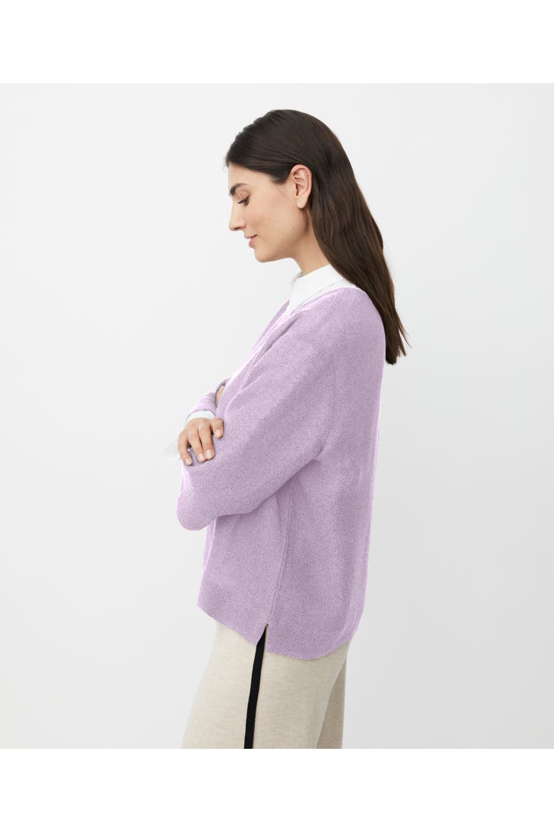 MaDarmi 3/4 Sleeve Round Neck Top, Alternate, color, WISTERIA