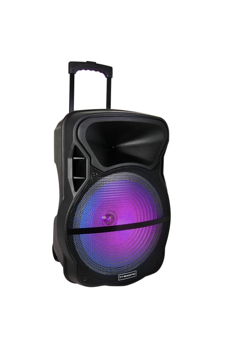 Combo 15" Bluetooth Portable Speaker and Tripod Stand, Alternate, color, Black