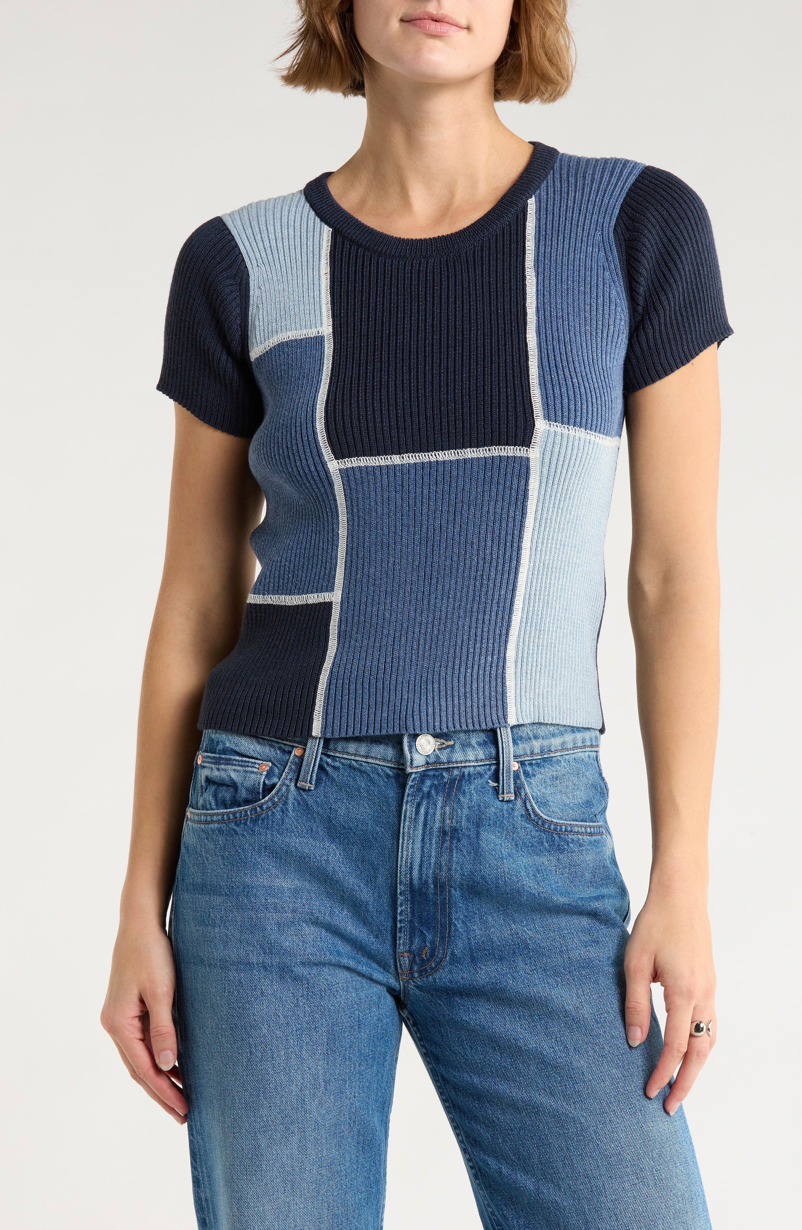 MOTHER The Block Rib Knit T-Shirt