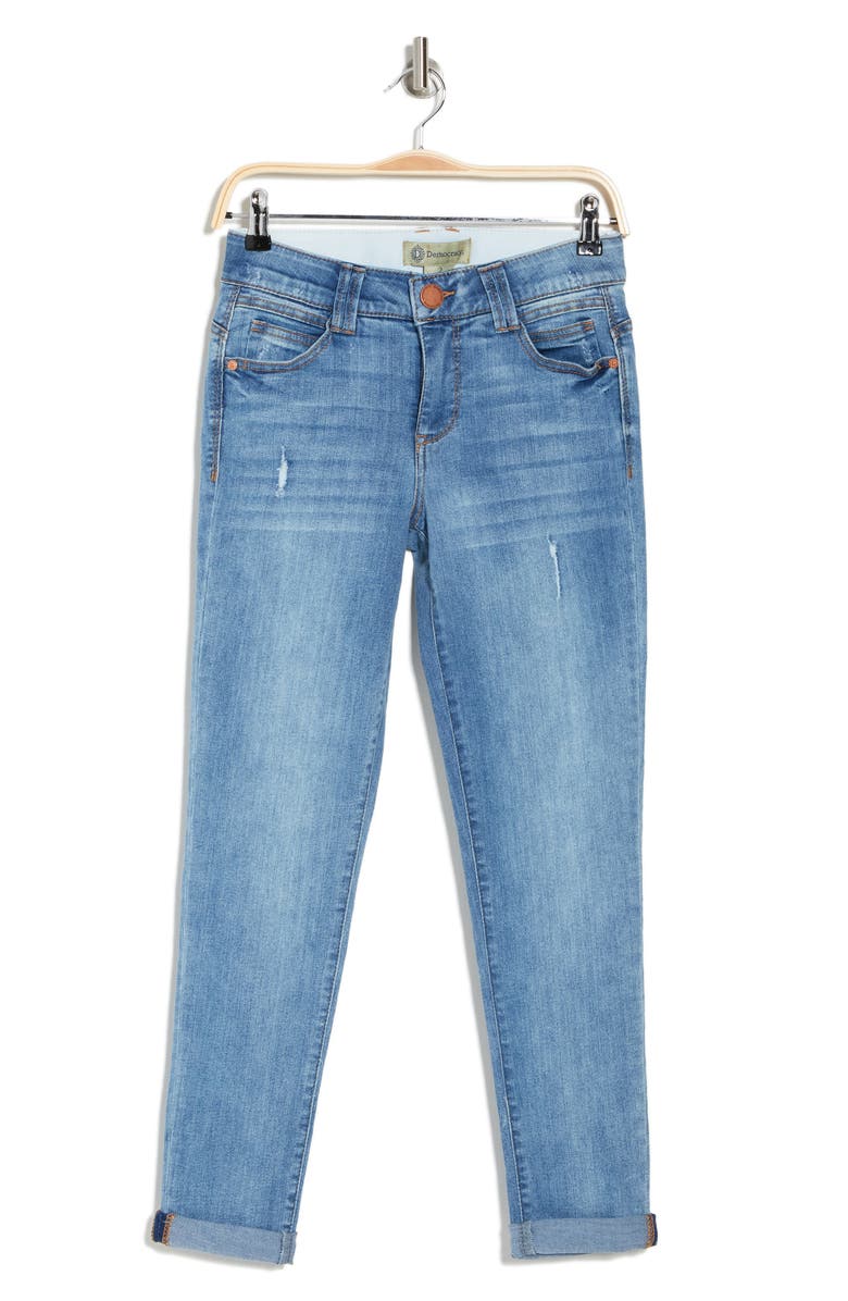 Democracy Ab Technology Cuffed Ankle Jeans, Alternate, color, Lbv-Light Blue Vintage