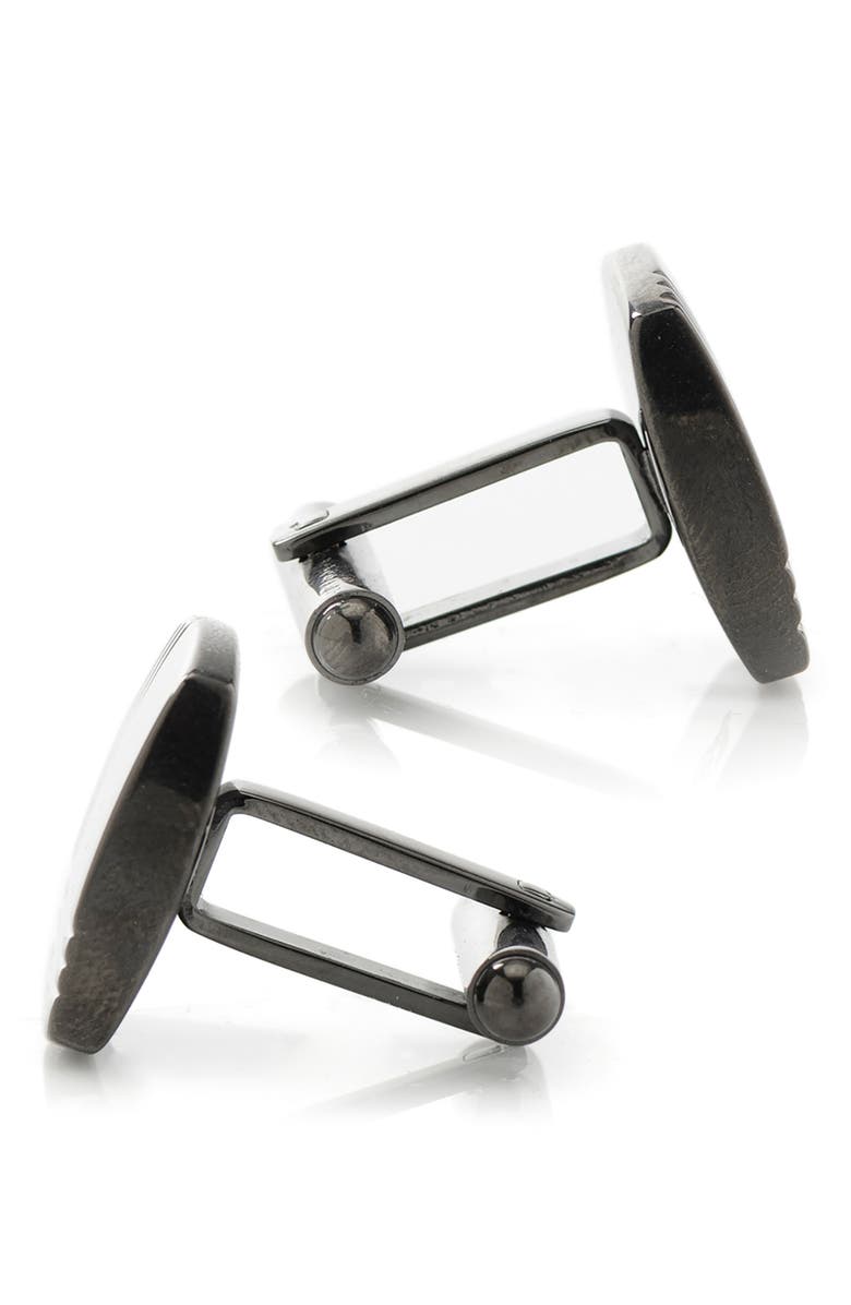 Cufflinks, Inc. Tartan Gunmetal Cuff Links, Alternate, color, Gunmetal