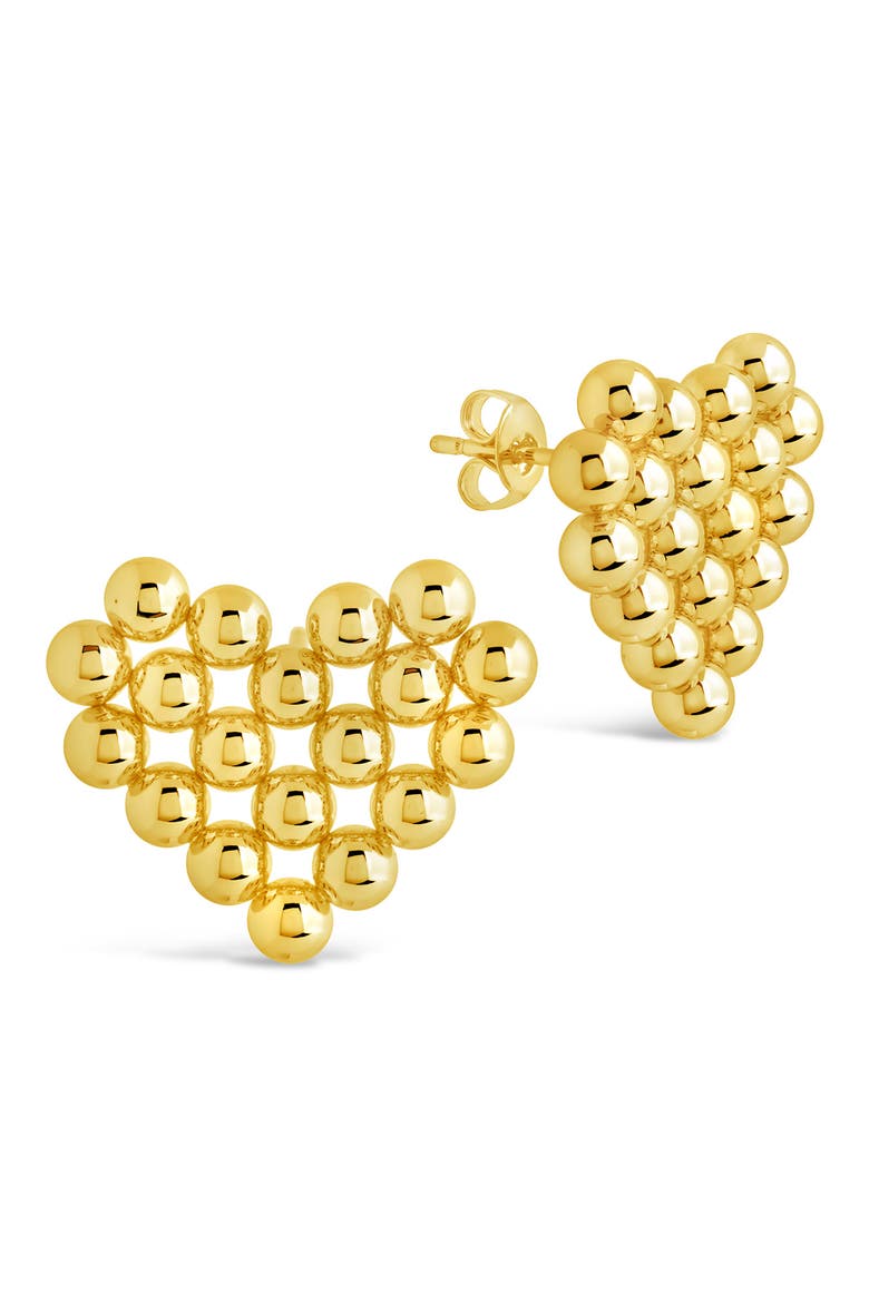 Meredith Beaded Heart Stud Earrings video