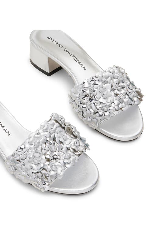 Stuart Weitzman Women's Meadow 35 Slide Sandals In Silver