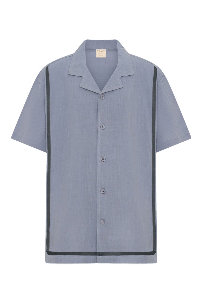 Kids' Cabana Button-Up Shirt, Main, color, GREY