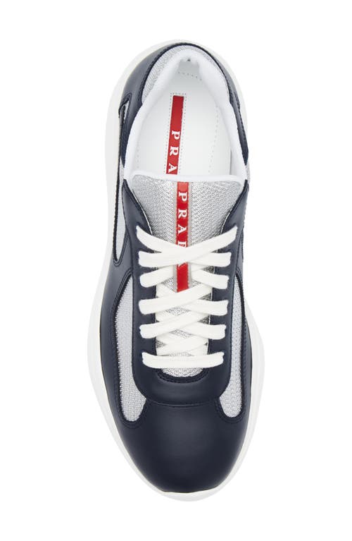 Prada Chunky Black Sneakers With Textured Panels