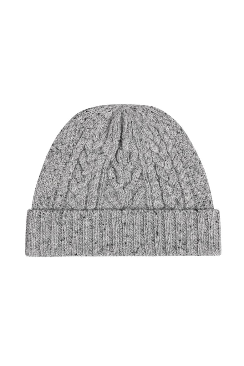 Aran Tweed Beanie, Alternate, color, Andover Hthr