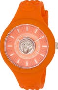 VERSUS Versace Fire Island Silicone Strap Watch, 39mm