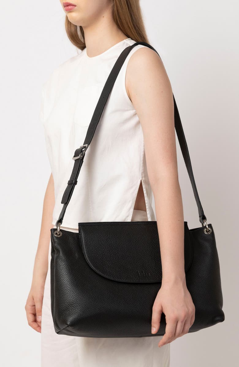 behno Large Judith Crossbody Satchel, Alternate, color, Black