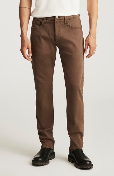 Marcus Slim Straight Leg Jeans (Mocha Supermove)