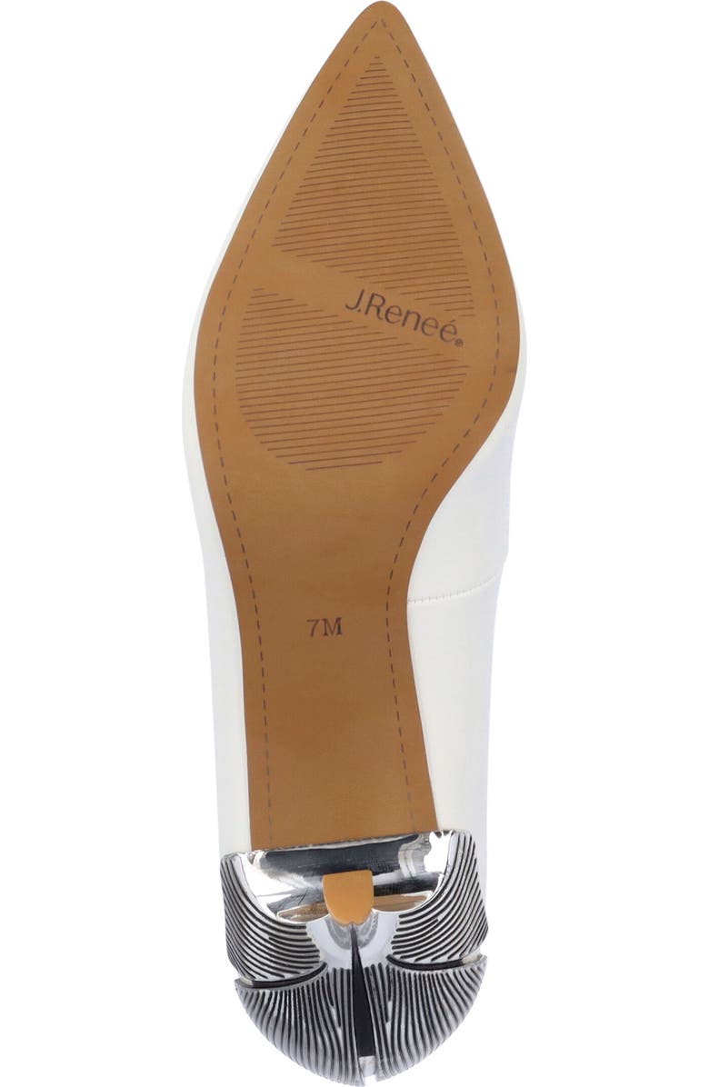 J. Reneé Tacy Pointed Toe Pump, Alternate, color, White