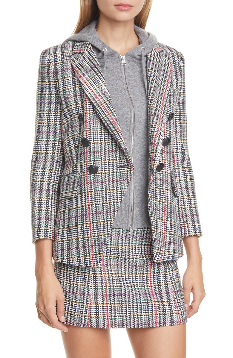 Veronica Beard Empire Tweed Dickey Jacket, Alternate, color, 