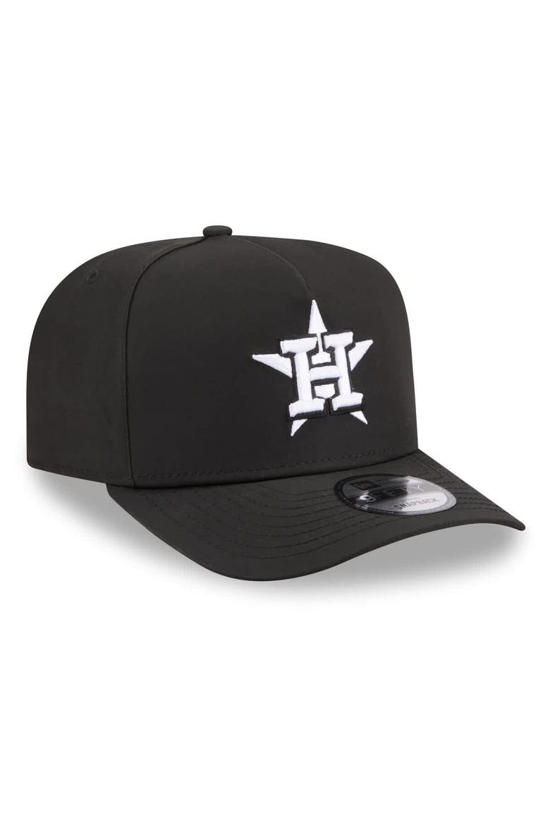 Men's New Era x GORE-TEX  Black Houston Astros A-Frame 9FIFTY Adjustable Hat, Alternate, color, Black
