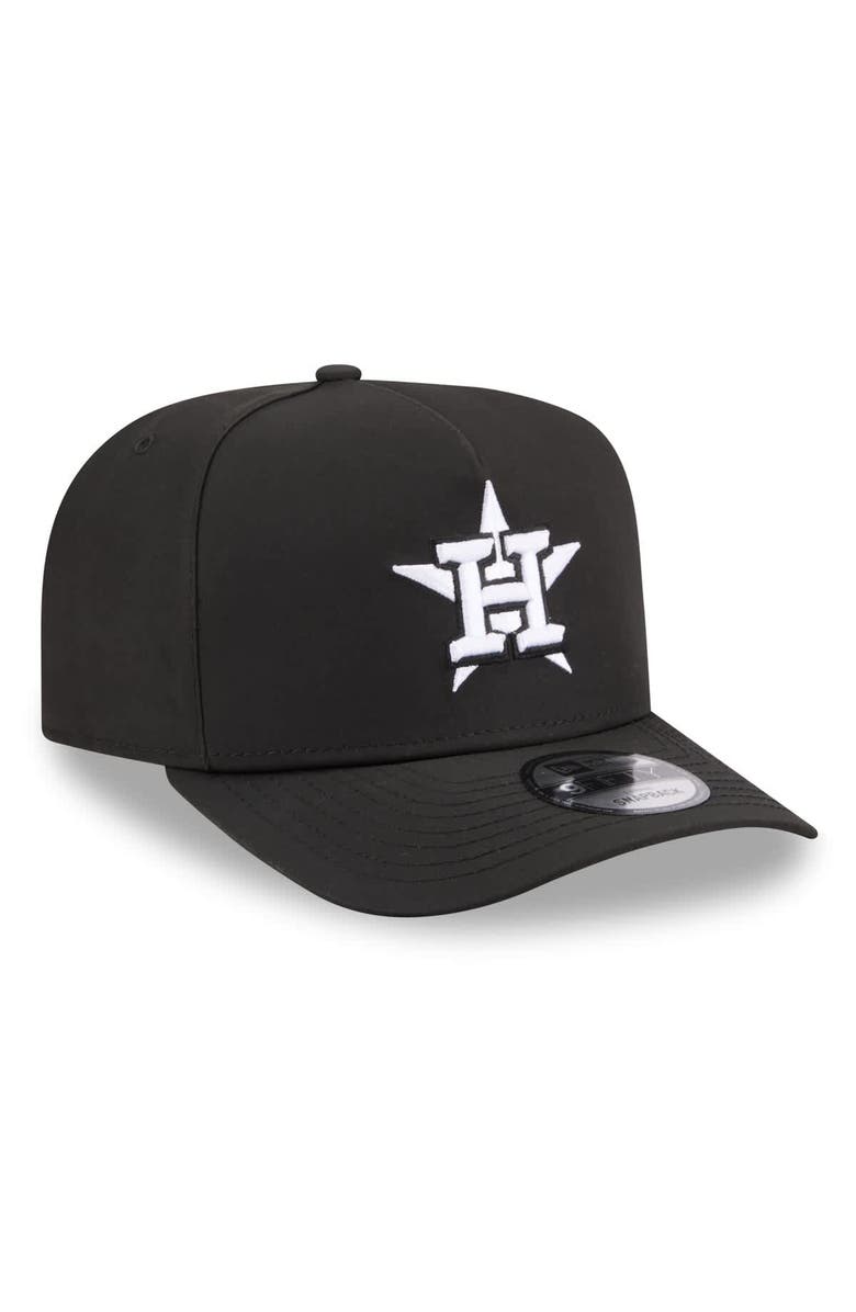 New Era Men's New Era x GORE-TEX  Black Houston Astros A-Frame 9FIFTY Adjustable Hat, Alternate, color, Black