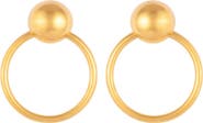 Susan Caplan 1980s Vintage Door Knocker Oversized Earrings