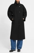 ICHI Double Breasted Long Coat