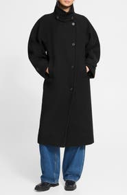 ICHI Double Breasted Long Coat