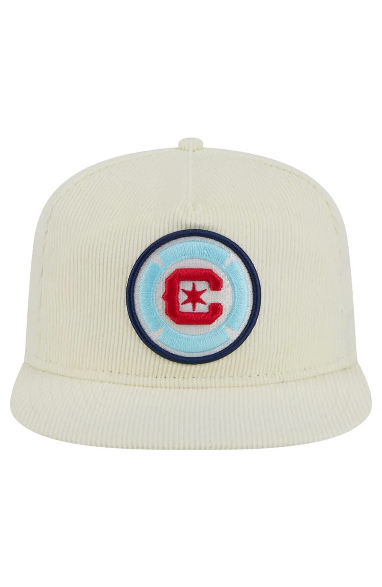 New Era Men's New Era  Cream Chicago Fire 2025 Kickoff Snapback Golfer Hat, Alternate, color, Cream