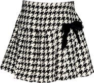 Truly Me Kids' Houndstooth Check Pleated Skirt