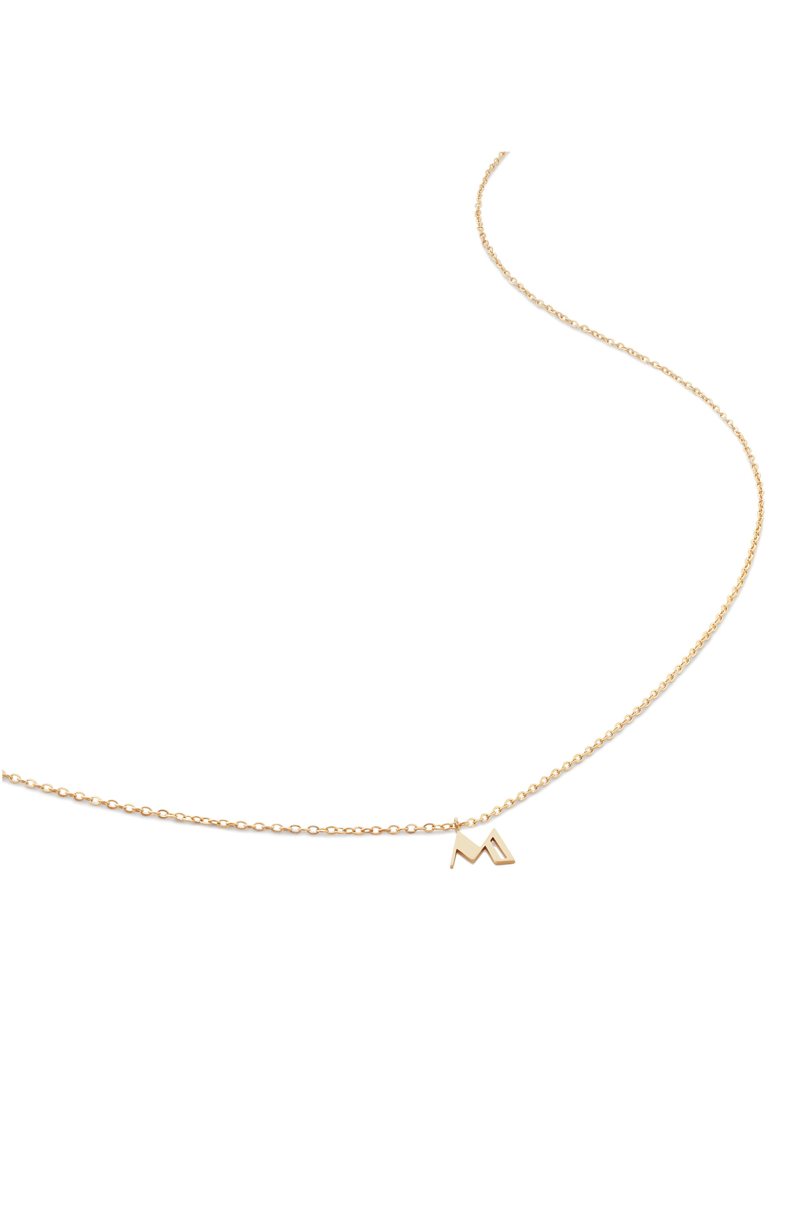14KT SOLID GOLD - M