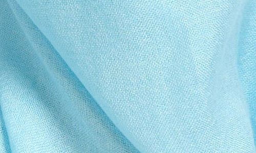 Nordstrom Cashmere & Silk Wrap In Blue Aqua