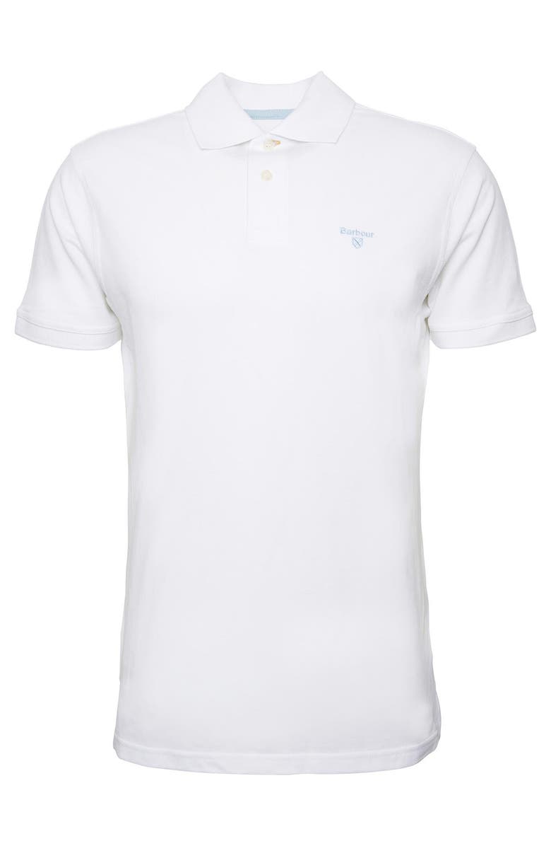 Barbour Lightweight Sports Piqué Polo, Alternate, color, White