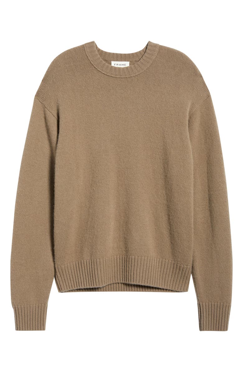 FRAME Cashmere Crewneck Sweater, Alternate, color, Latte Brown
