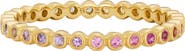 Sethi Couture 18k Gold Rainbow Sapphire Stackable Ring