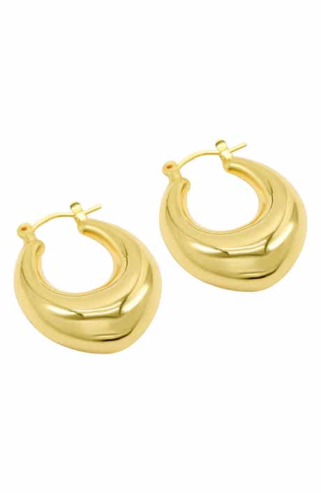Adornia Domed Hoop Earrings