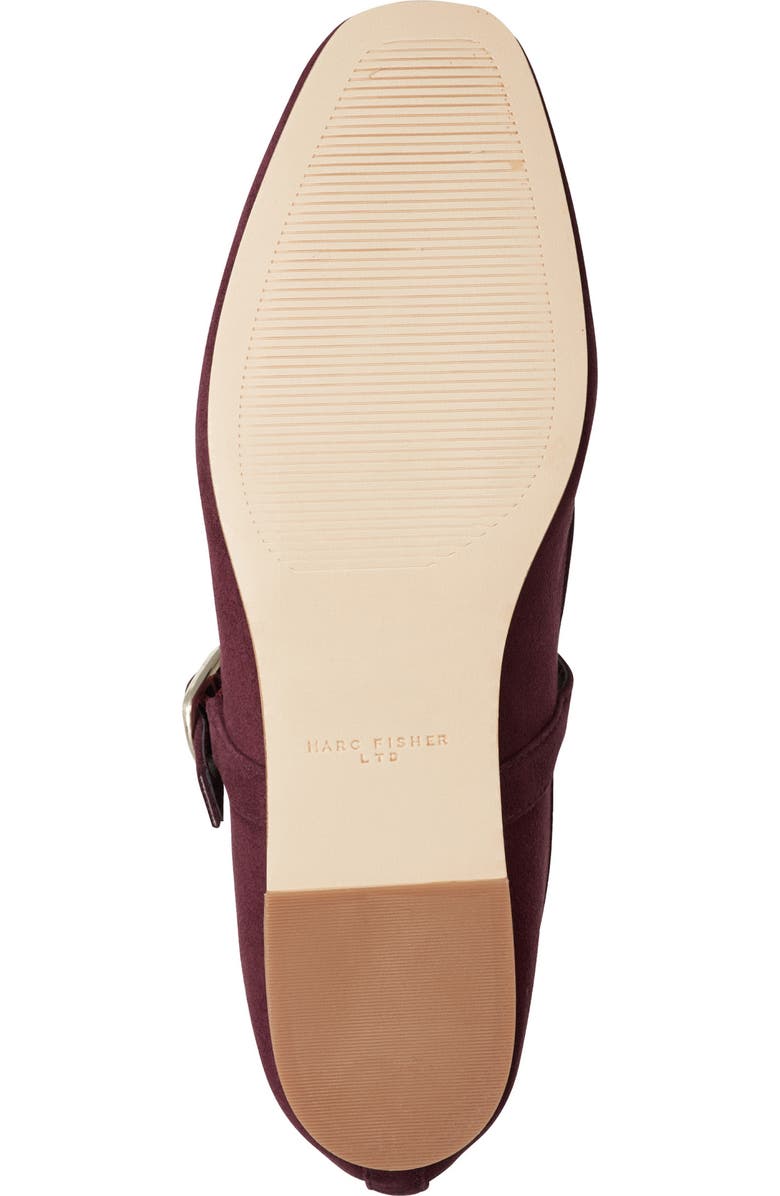 Marc Fisher LTD Garissa Mary Jane Flat, Alternate, color, Medium Red Suede