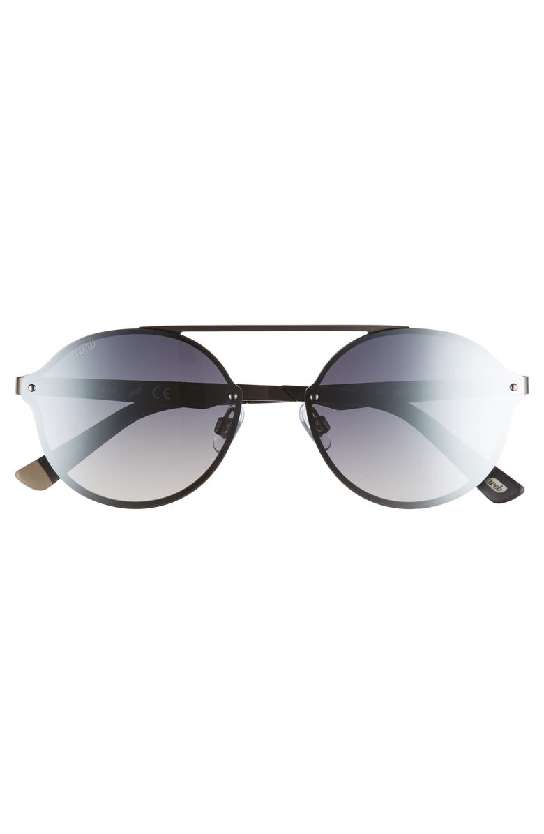 Web 58mm Round Sunglasses, Alternate, color,