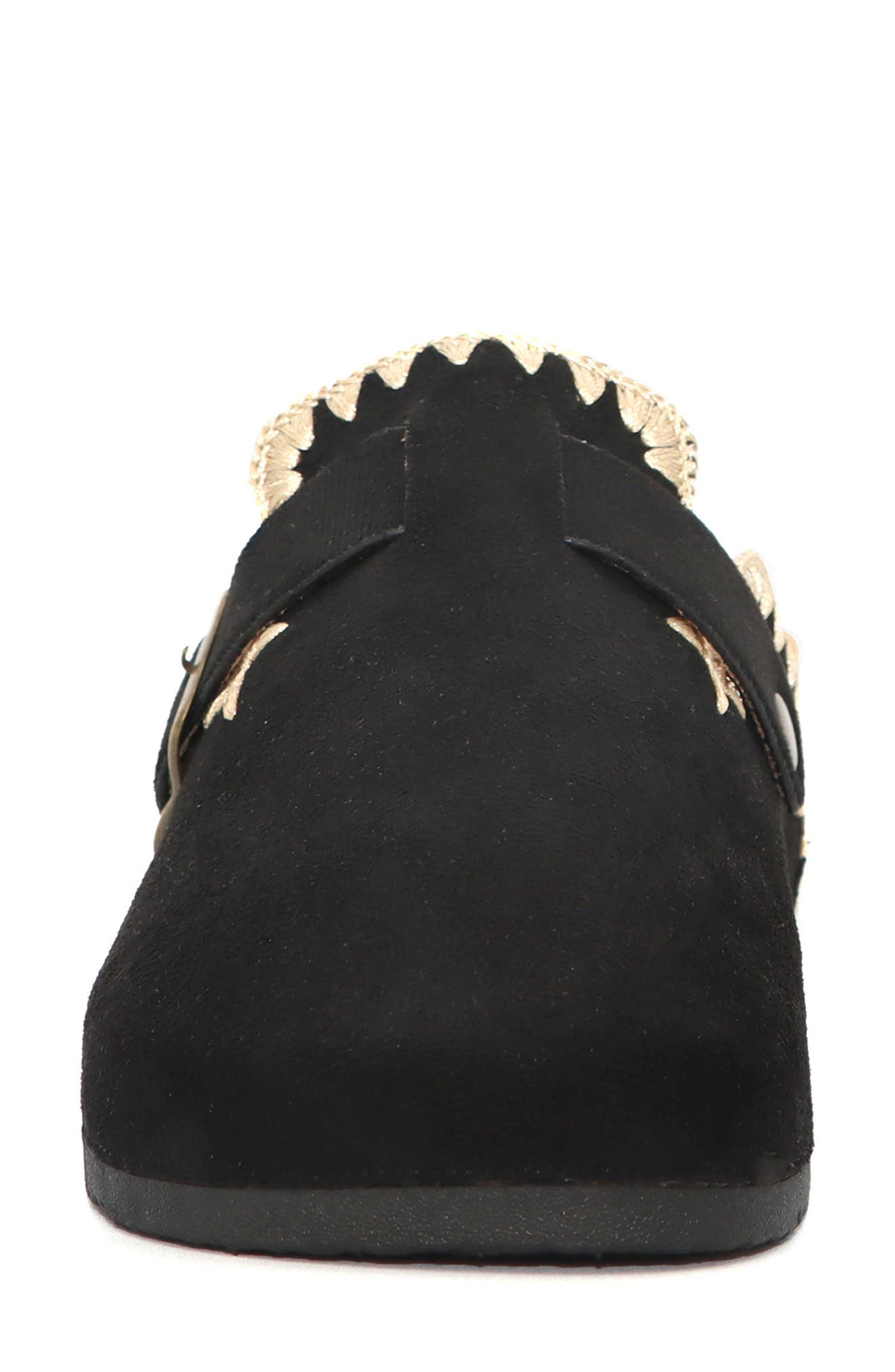 Seven7 Embroidered Trim Clog, Alternate, color, Black