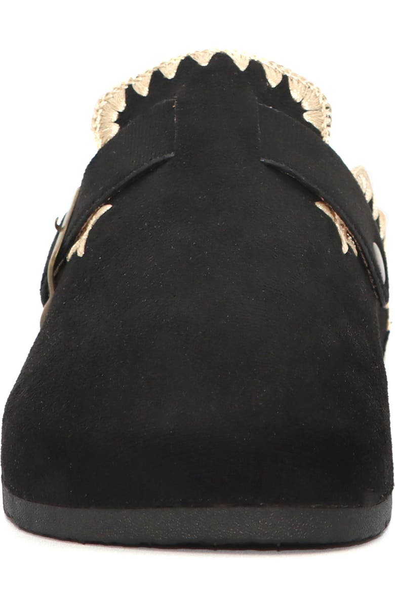 Seven7 Embroidered Trim Clog, Alternate, color, Black