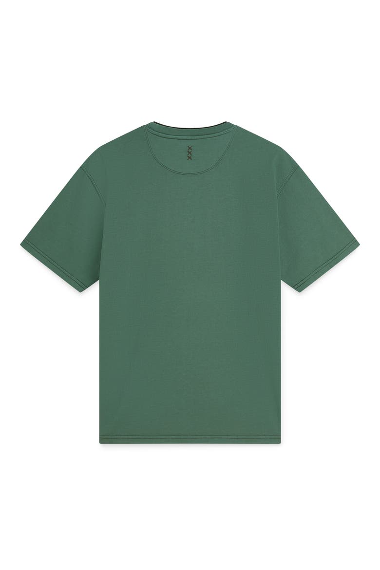3 Crosses Relaxed Fit Garment Dyed T-Shirt, Alternate, color, DARK FOREST