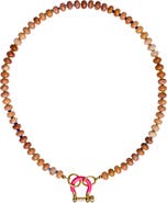 SHOP SPICY DAN Sadie Light Brown Quartz Gold Plated Necklace
