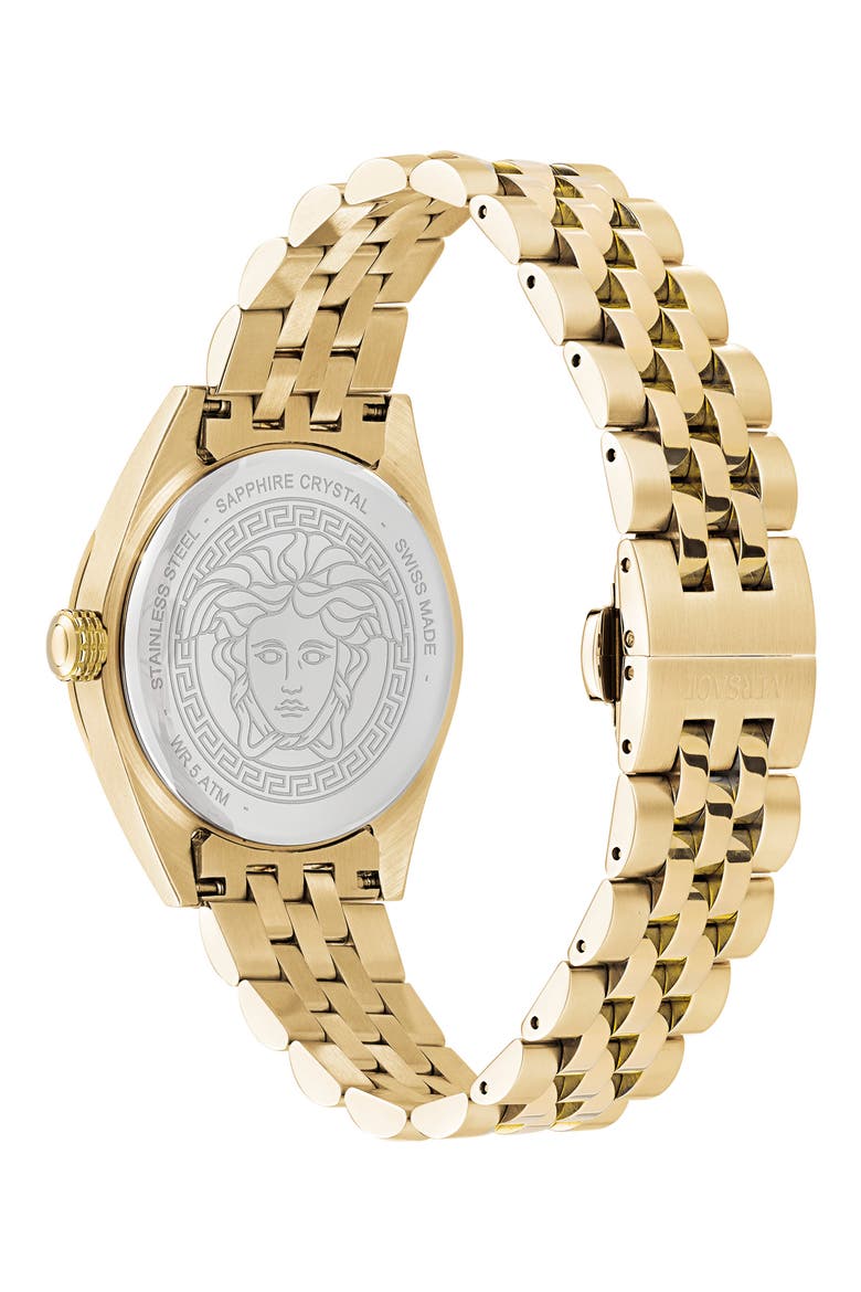 V-Code Bracelet Watch, 36mm, Alternate, color, IP YELLOW GOLD