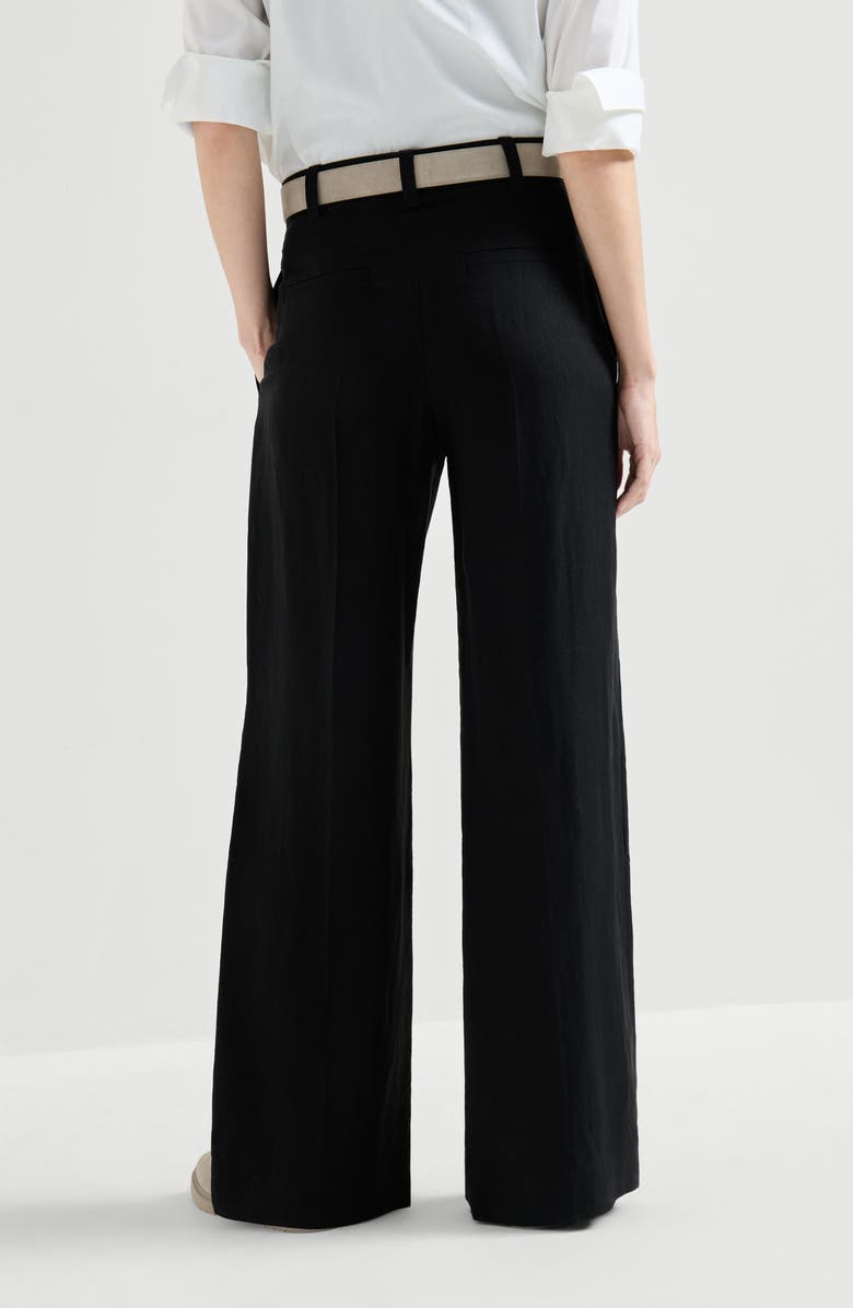 Brunello Cucinelli Sartorial Wide trousers, Alternate, color, Black