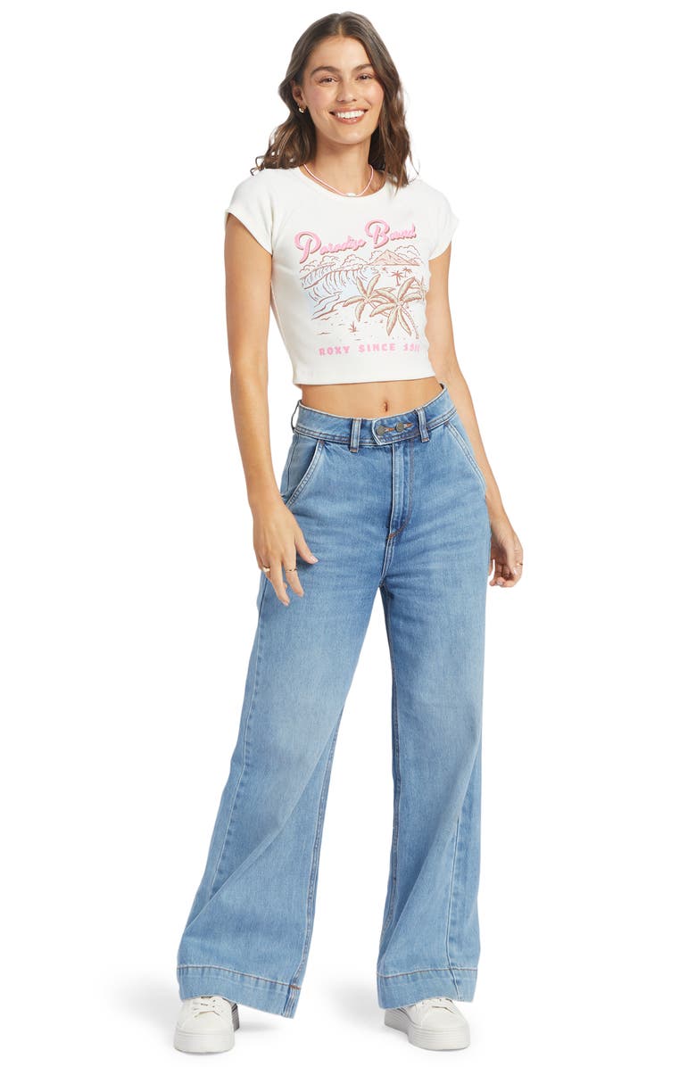 Roxy Paradise Bound Crop Graphic T-Shirt, Alternate, color,