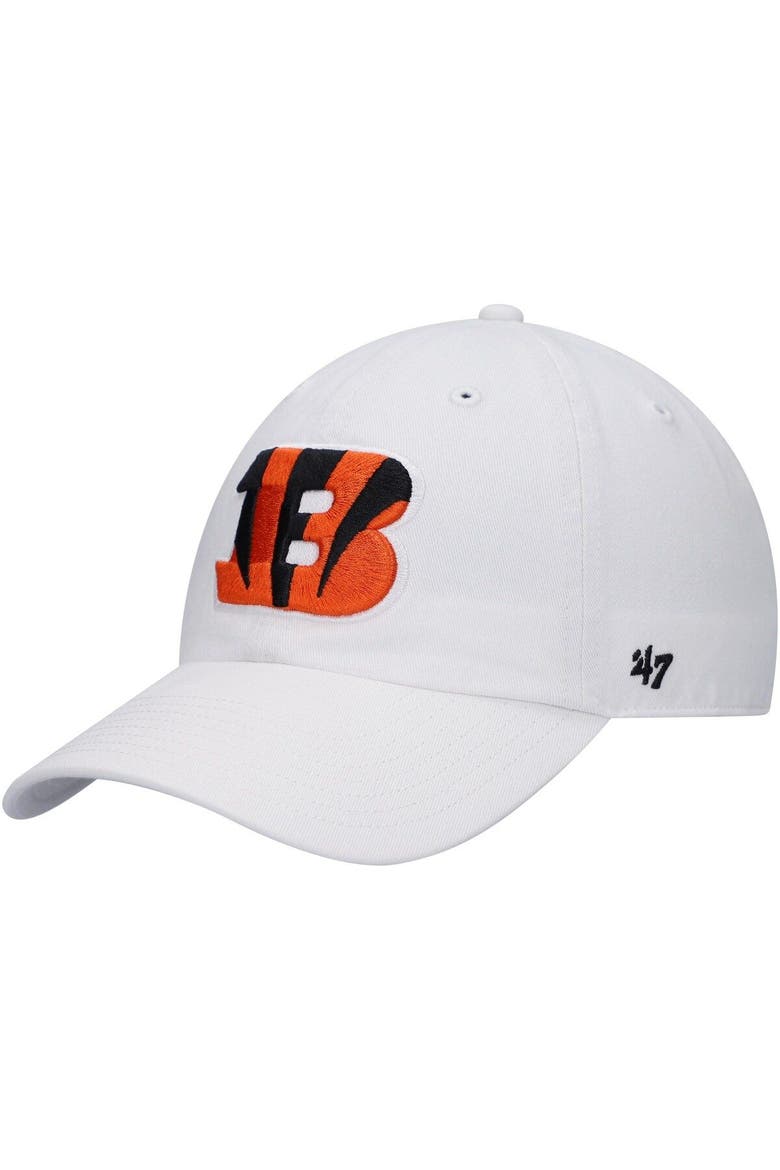 Men's '47 White Cincinnati Bengals Clean Up Adjustable Hat, Main, color, White