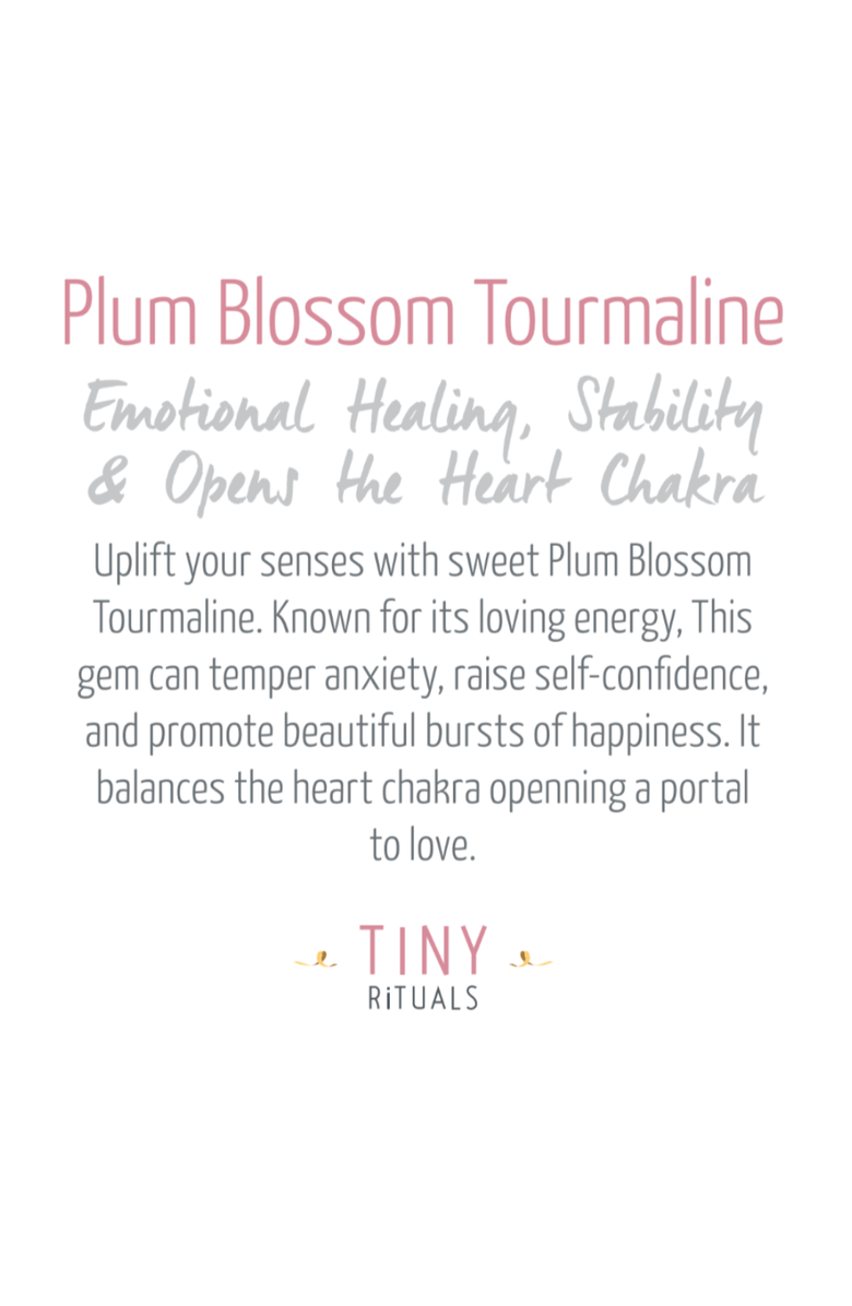 Tiny Rituals Natural Plum Blossom Tourmaline Energy Bracelet, Alternate, color, Soft Purple