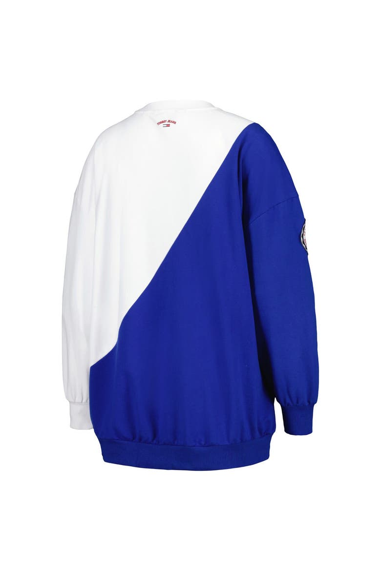 Women's Tommy Jeans Royal/White Philadelphia 76ers Ariel Pullover Sweatshirt, Alternate, color, Royal