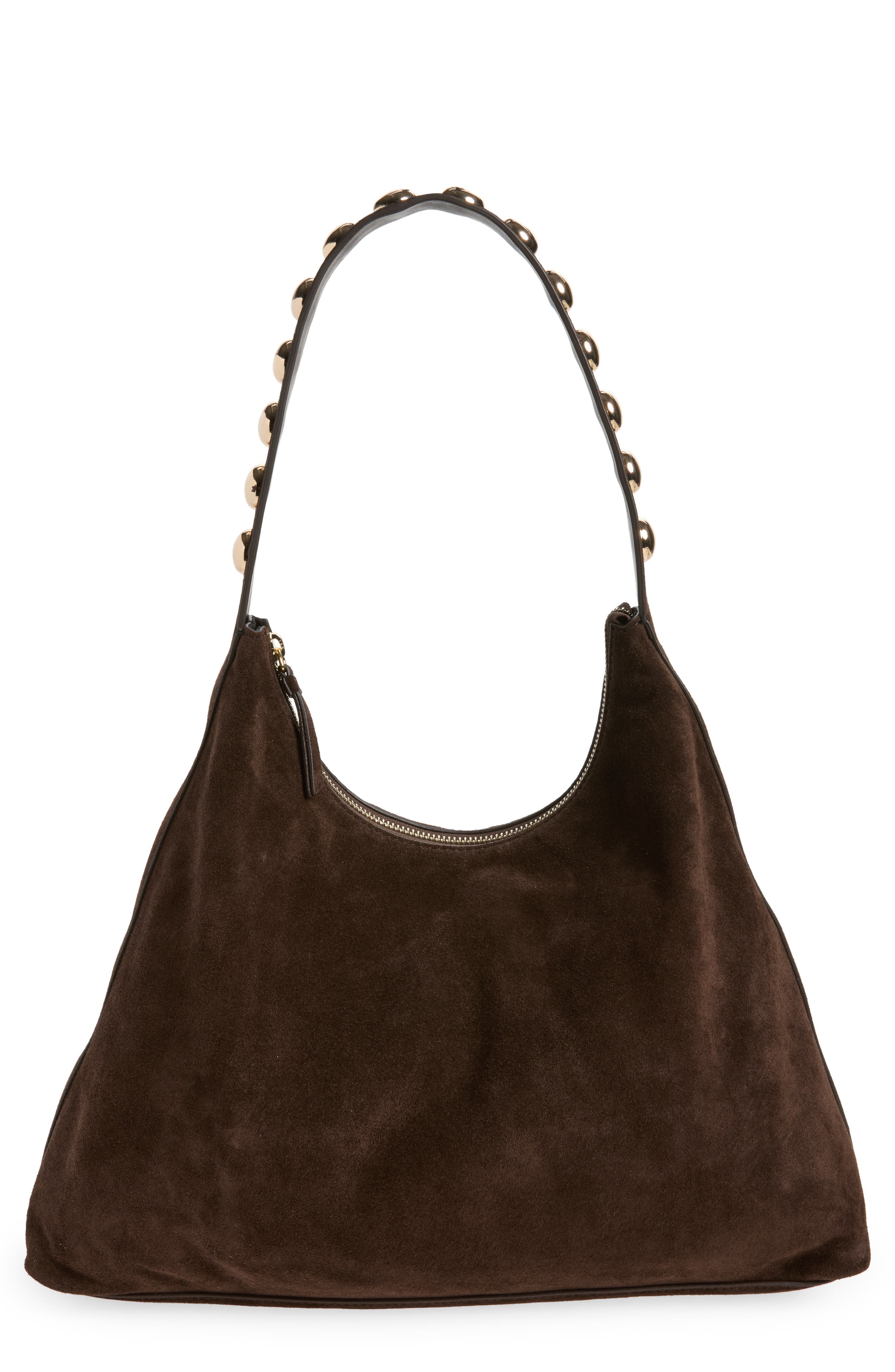 Stassie Suede Shoulder Bag, Main, color, TMORO