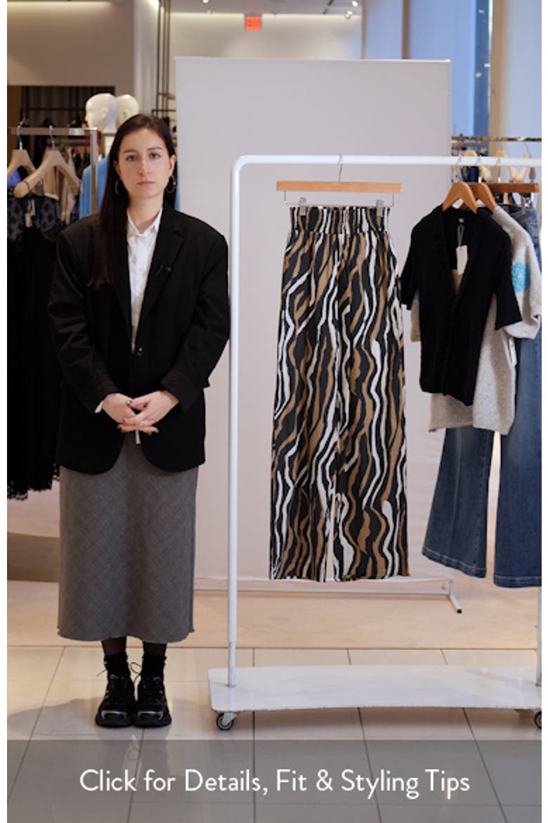 Brendon Print Wide Leg Pants video