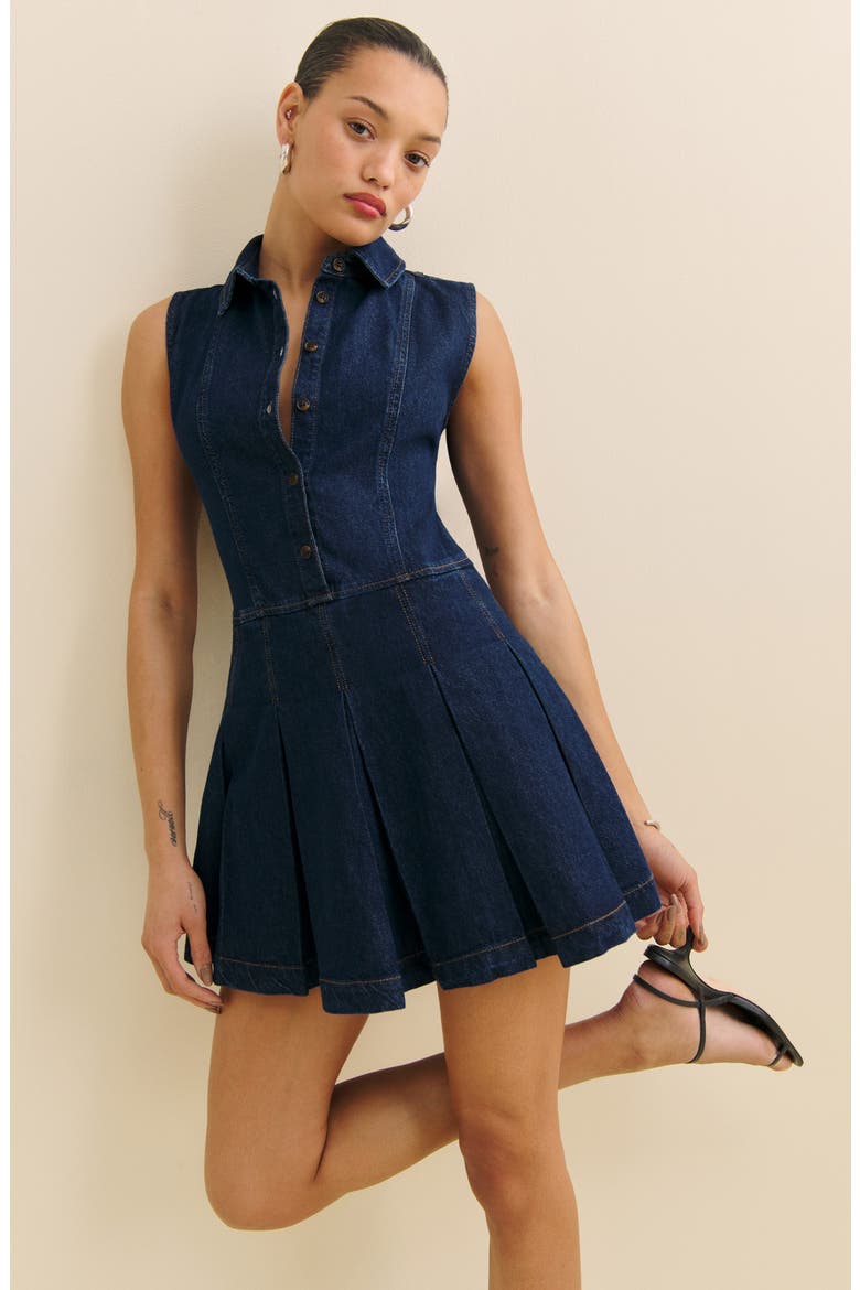 reformation arella linen mini dress Reformation Linen Arella Dress NWT $218 Sz 8 Mineral