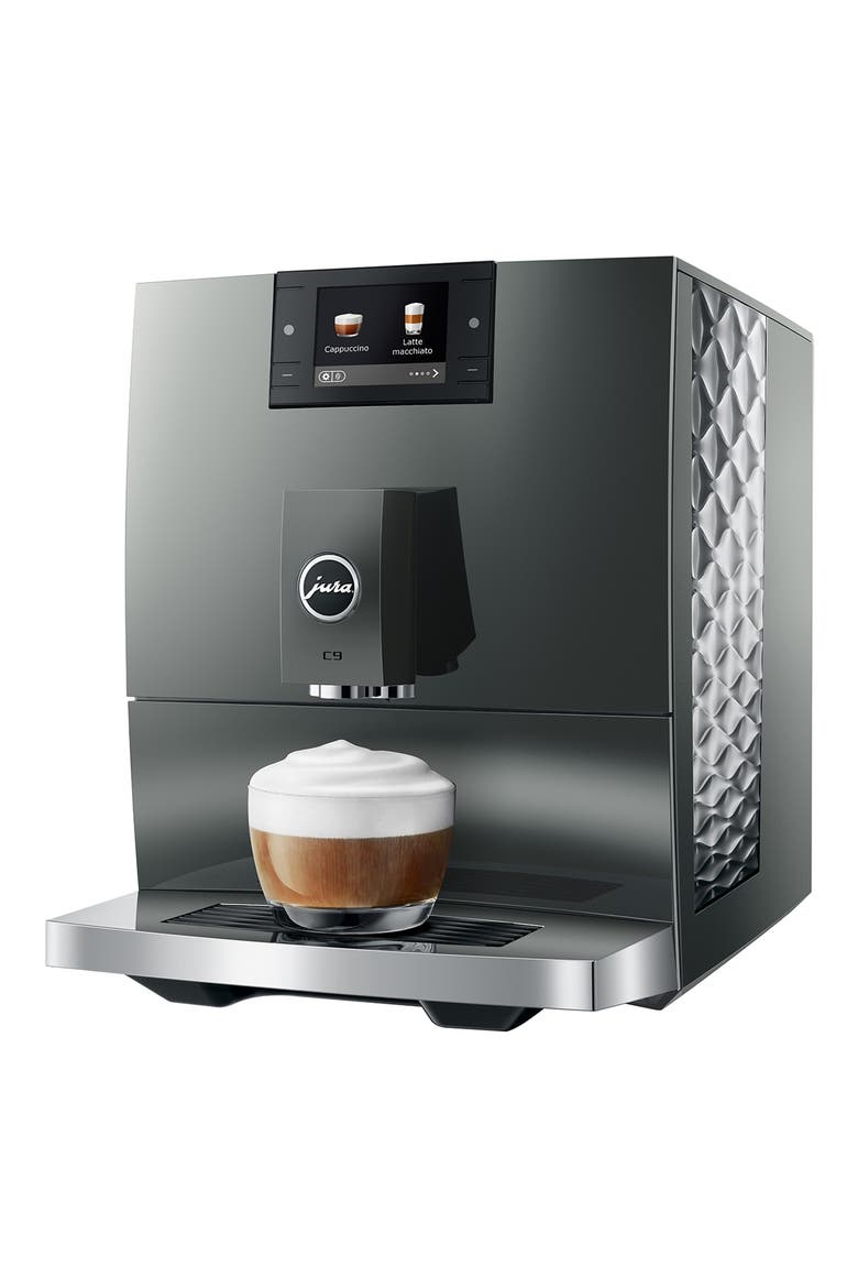 C9 Piano Inox Coffee Machine, Alternate, color, GREY