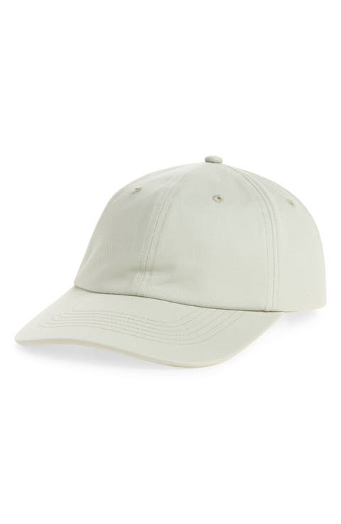 Cotton Twill Leather Strap Baseball Cap