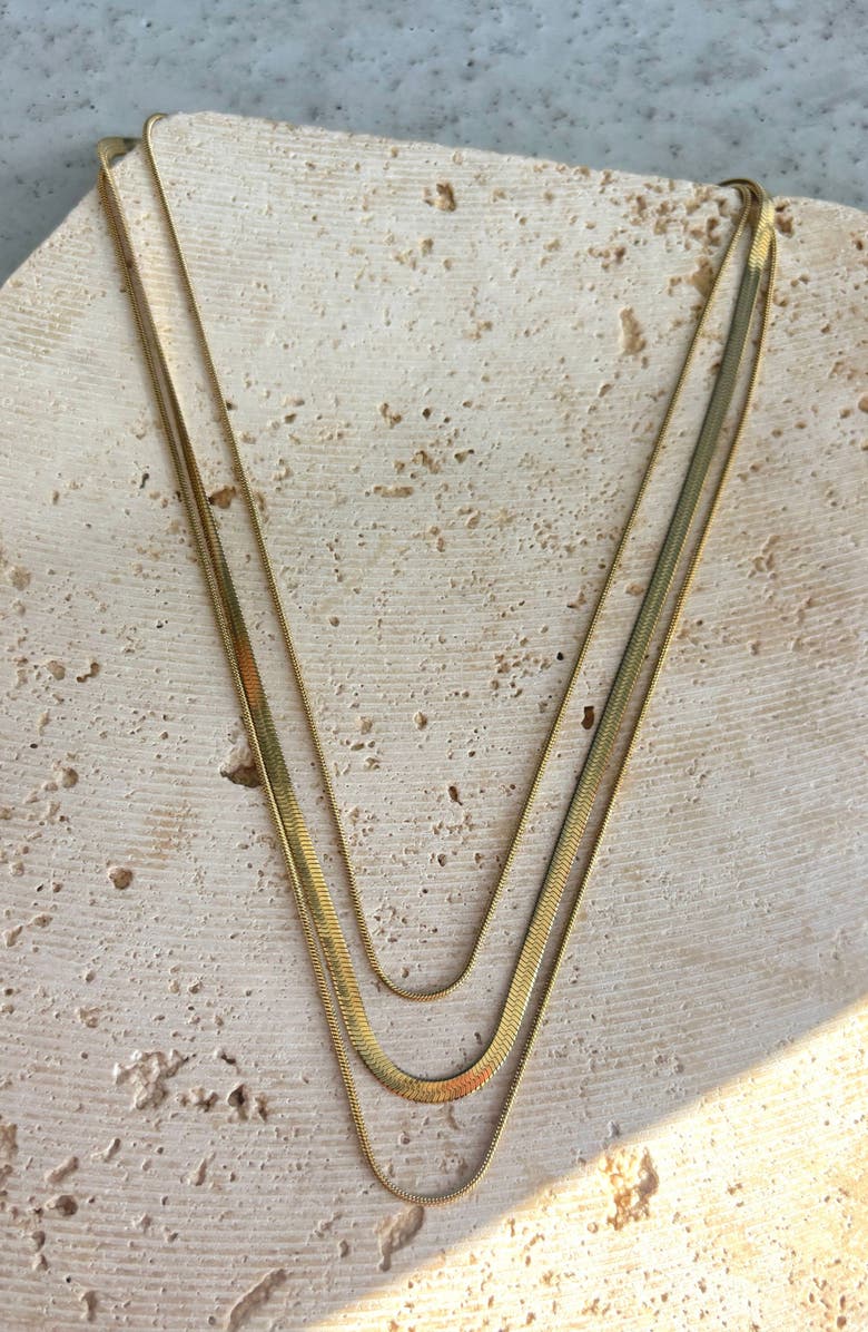 Adornia Set of 3 Assorted Chain Necklaces, Alternate, color,