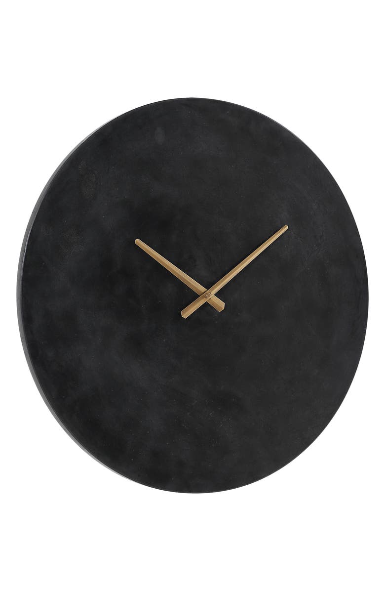 Renwil Dayton Marble Wall Clock, Alternate, color, Black
