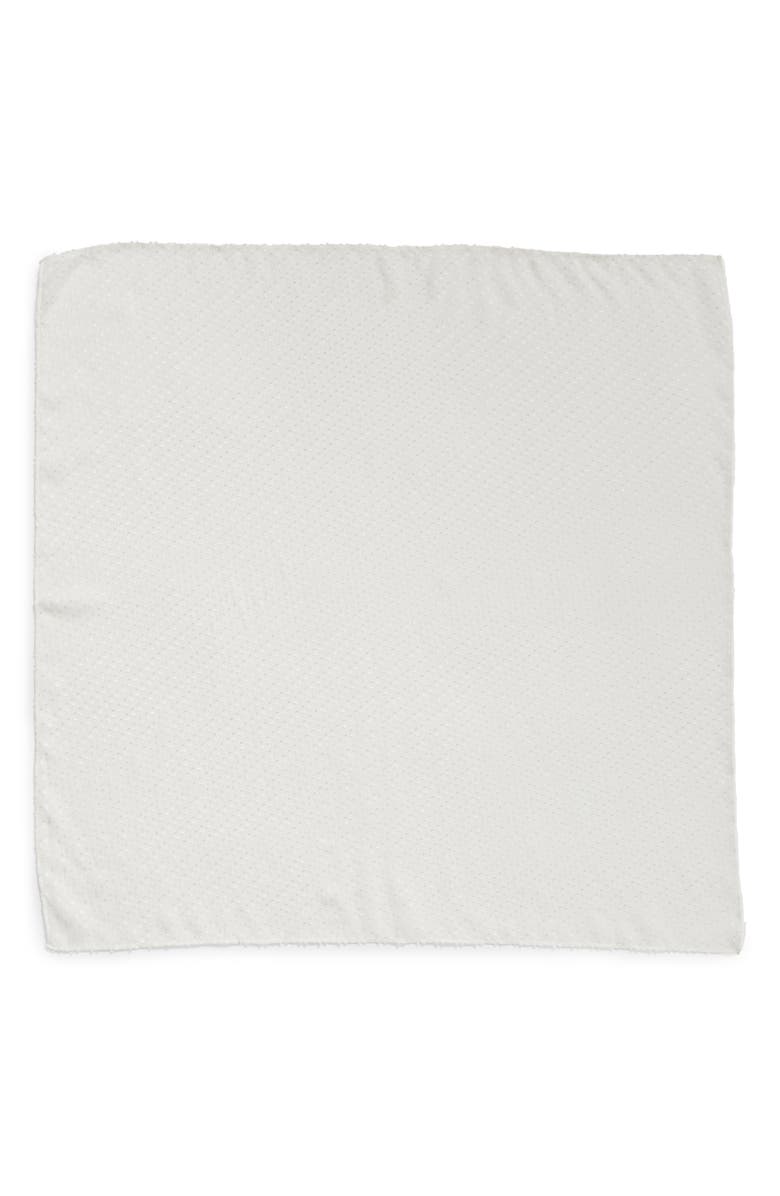 Rachel Parcell Swiss Dot Square Silk Blend Scarf, Alternate, color,